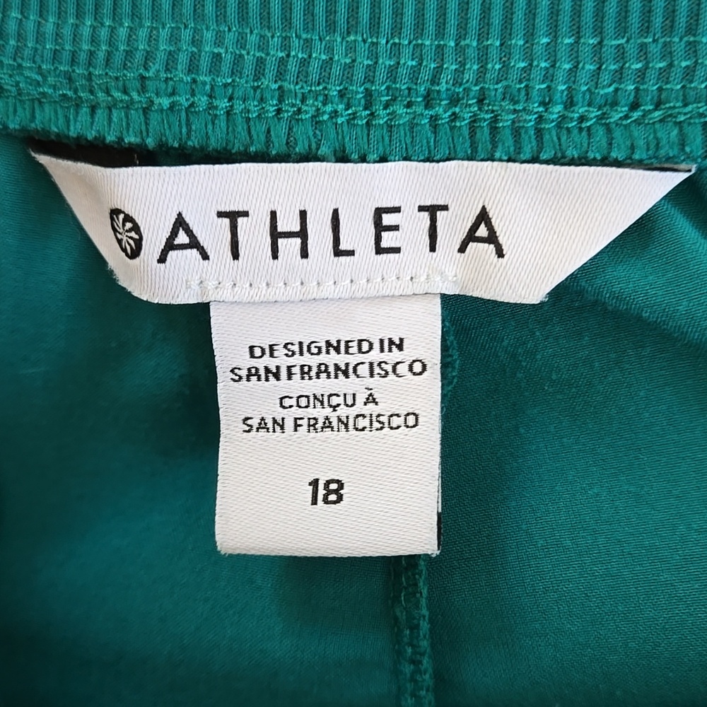 Athleta Green Brooklyn Pants Size 18 - Picture 3 of 9
